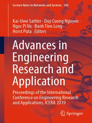 cover image of Advances in Engineering Research and Application
